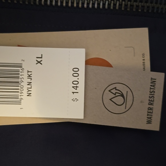 LEVIS BRAND MEN'S NAVY BLUE NYLON FRONT ZIPPERED JACKET SIZE XL - Picture 9 of 16